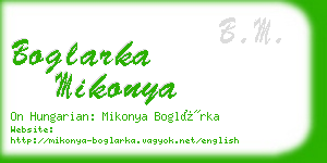 boglarka mikonya business card